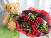 BB482 (Roses & lovely bear)