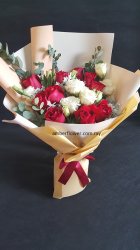 Alove134 (Red roses & eustomas)