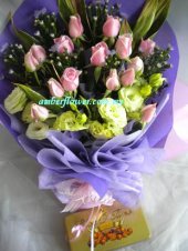 ACD543-Pink Roses Eustomas & Choco