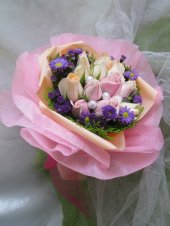 AHR1371 (Pink & champagne roses)