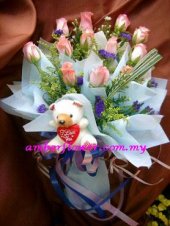 ALove298 (Pink roses & a cutie bear)