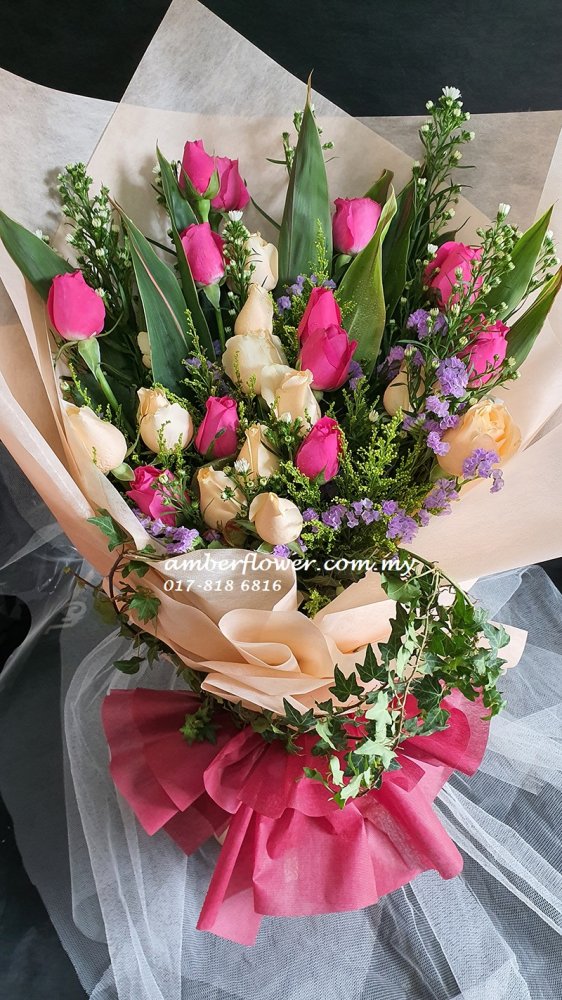 AHB9413 - Mixed roses - Click Image to Close