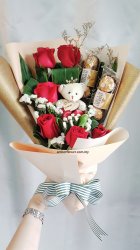 AHB9696 - Roses choco bear