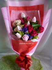 BB490 - Bear and roses