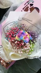 AHB9567 - Preserved flowers & baby breath