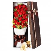 Abox9980 (Red roses & bears)